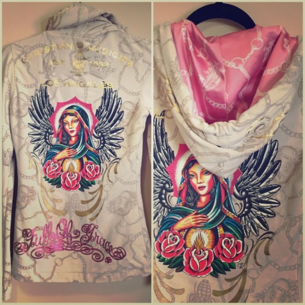 Christian Audigier Size Small Hoodie
